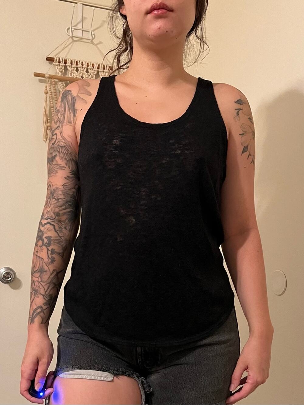 Black Women's Scoop Neck Tank Top - Classic Casual
